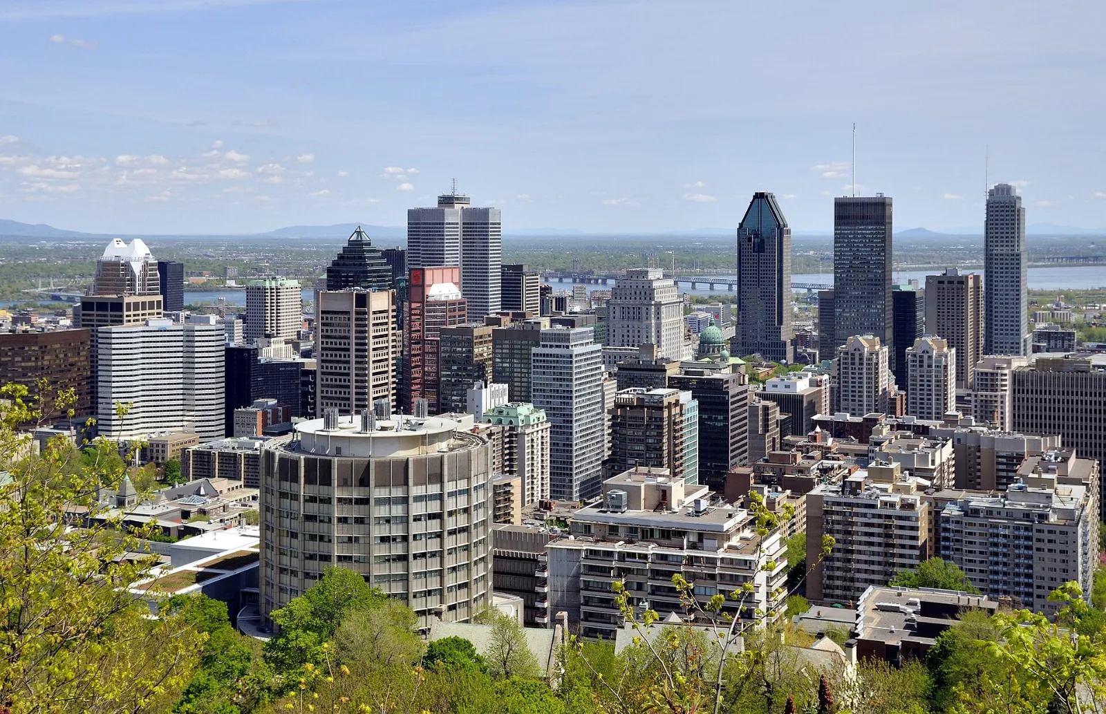 Vista del centro de Montreal