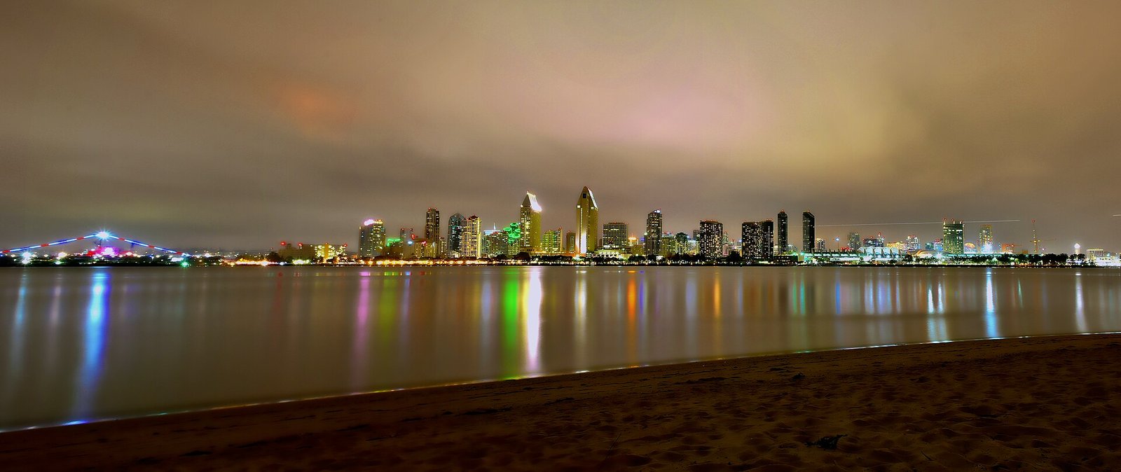 Vista panorámica del skyline de San Diego, California